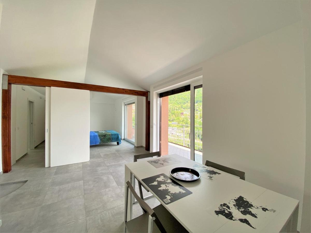 La Rondinella - Loft With Fantastic View On Lake Como Apartment Argegno Bagian luar foto