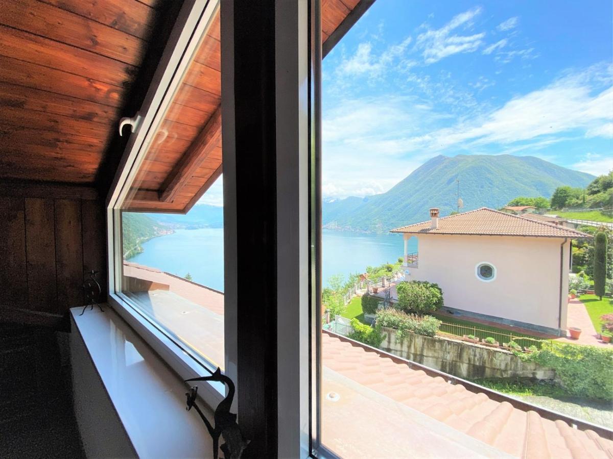 La Rondinella - Loft With Fantastic View On Lake Como Apartment Argegno Bagian luar foto