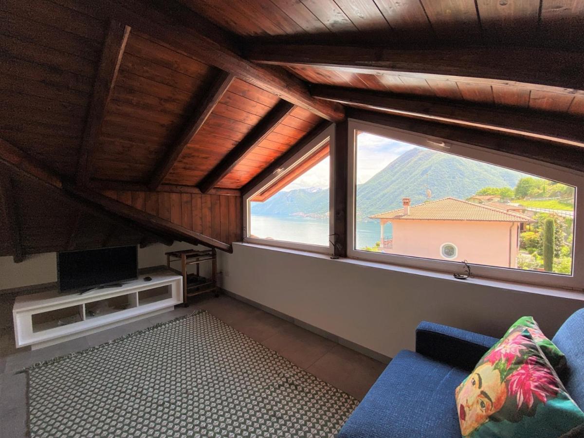 La Rondinella - Loft With Fantastic View On Lake Como Apartment Argegno Bagian luar foto