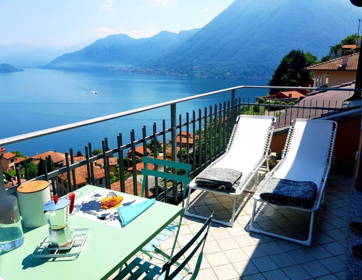 La Rondinella - Loft With Fantastic View On Lake Como Apartment Argegno Bagian luar foto